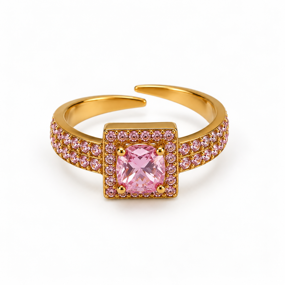 Anello diamond square