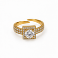 Anello diamond square