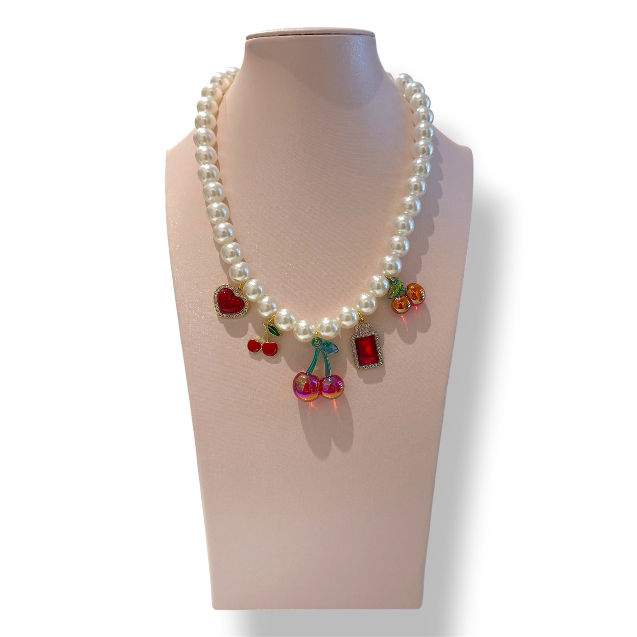 Collana cherry pearl