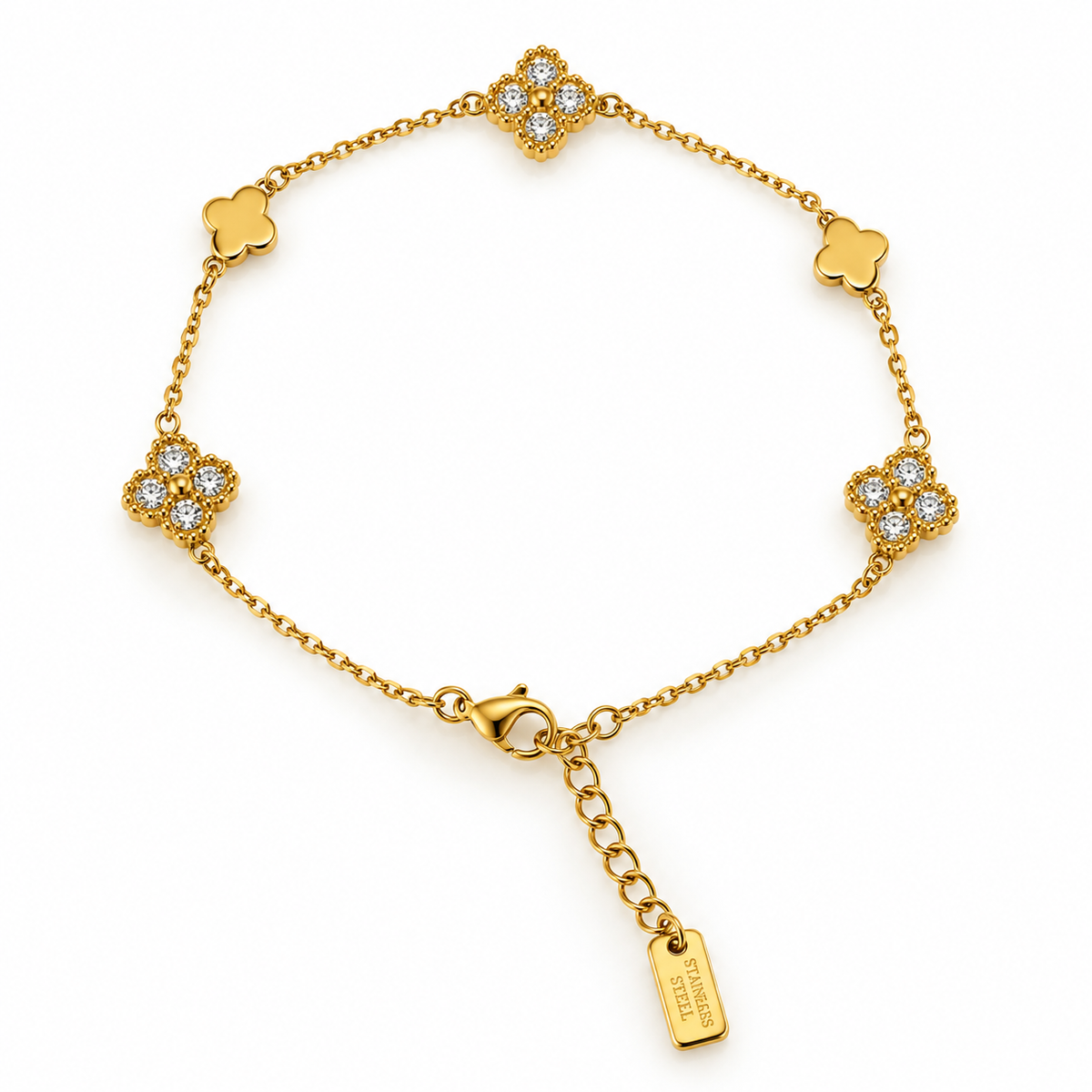 Bracciale quadrifogli