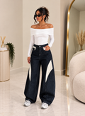 Jeans balloon contrast