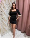 Mini dress piuma